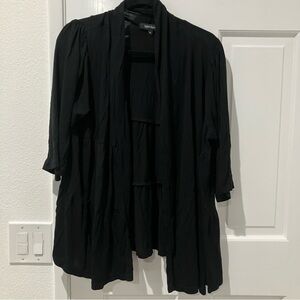 Karen Kane Elegant Black Cardigan, 1x